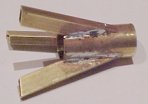 Picture of the Tripod Mount soildered in from John's version of the 20mm Oerikon Cannon - John Drain's Model PT-Boat Site