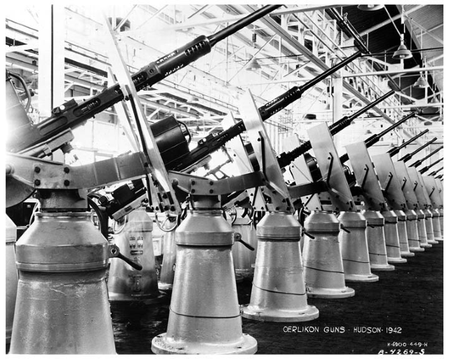 Picture of Various Oerikon Cannons - John Drain's Model PT-Boat Site