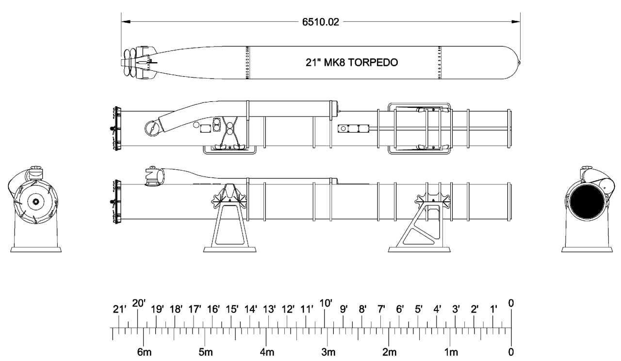 Comparison of the Early and Late versions of the Mark 8 Torpedo