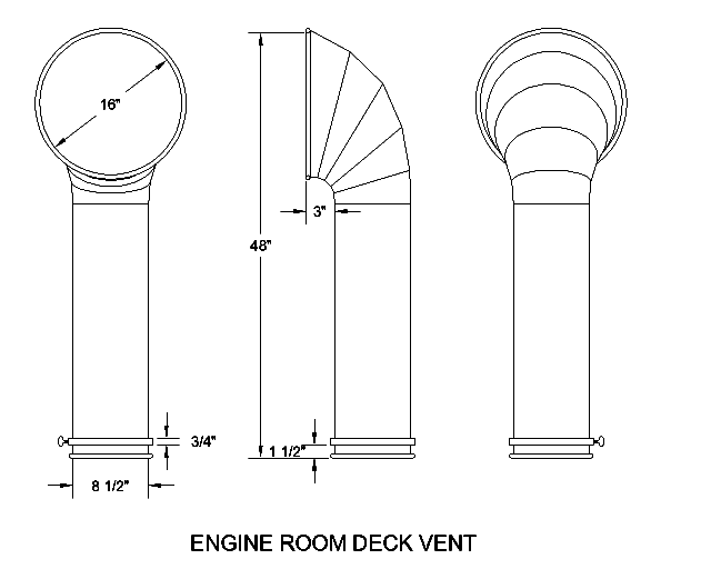 John's Version of the Engine Room Vents for the Higgins Deck - John Drain's Model PT-Boat Site