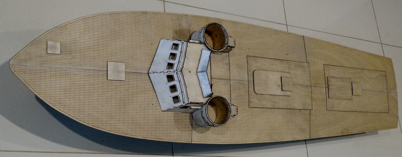 John's Version of the Completed Deck and Superstructure for the Higgins Deck - John Drain's Model PT-Boat Site