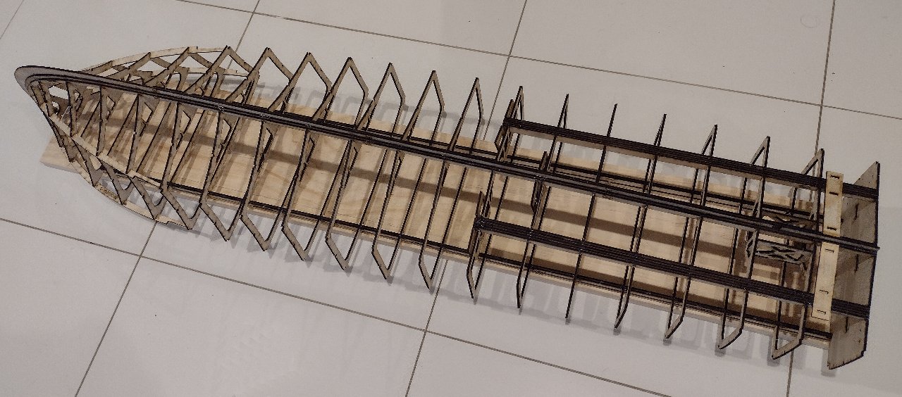 My Completed Version of the Huckins Hull Kit - Printed from my Epilog Laser Cutter - John Drain's Model PT-Boat Site
