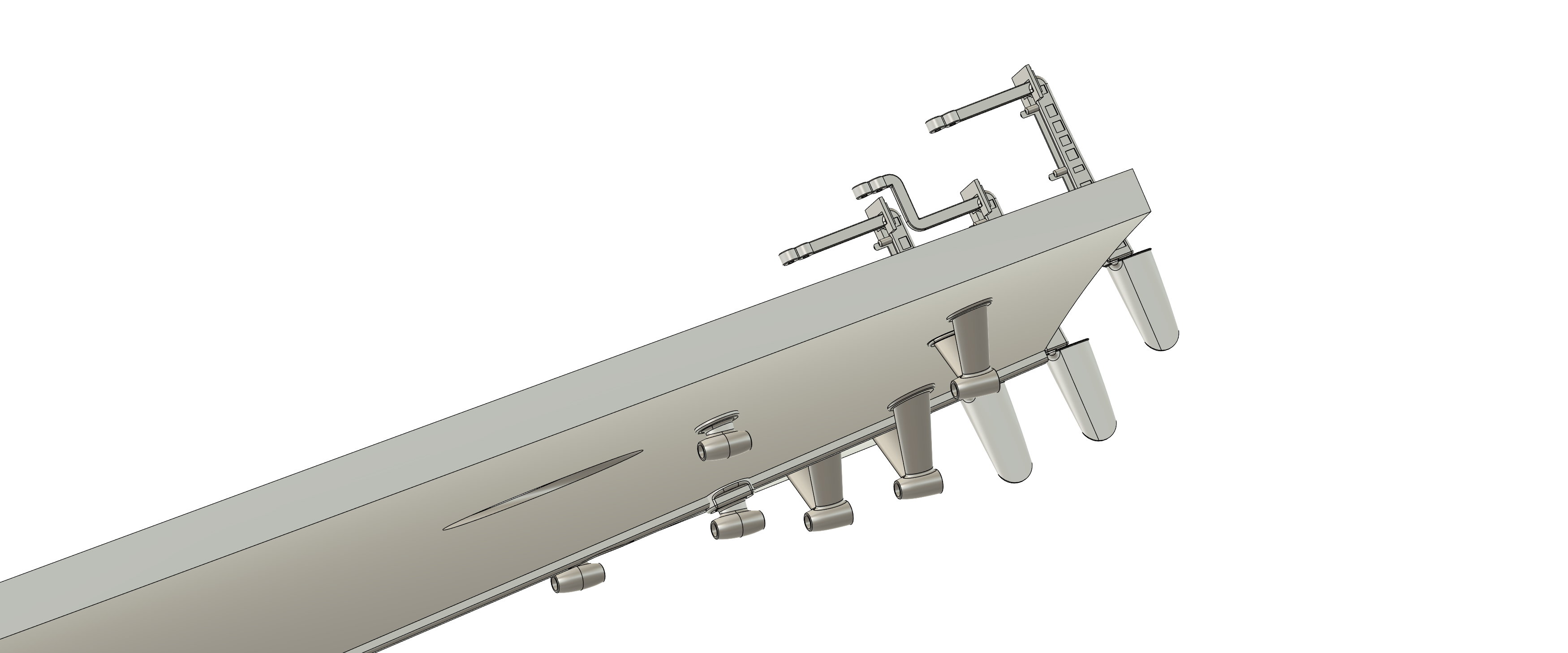 John's First Cut of the Huckins (PT95) rudders - John Drain's Model Boat Site