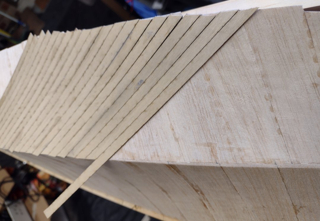 beginning of side planking with the second layer
