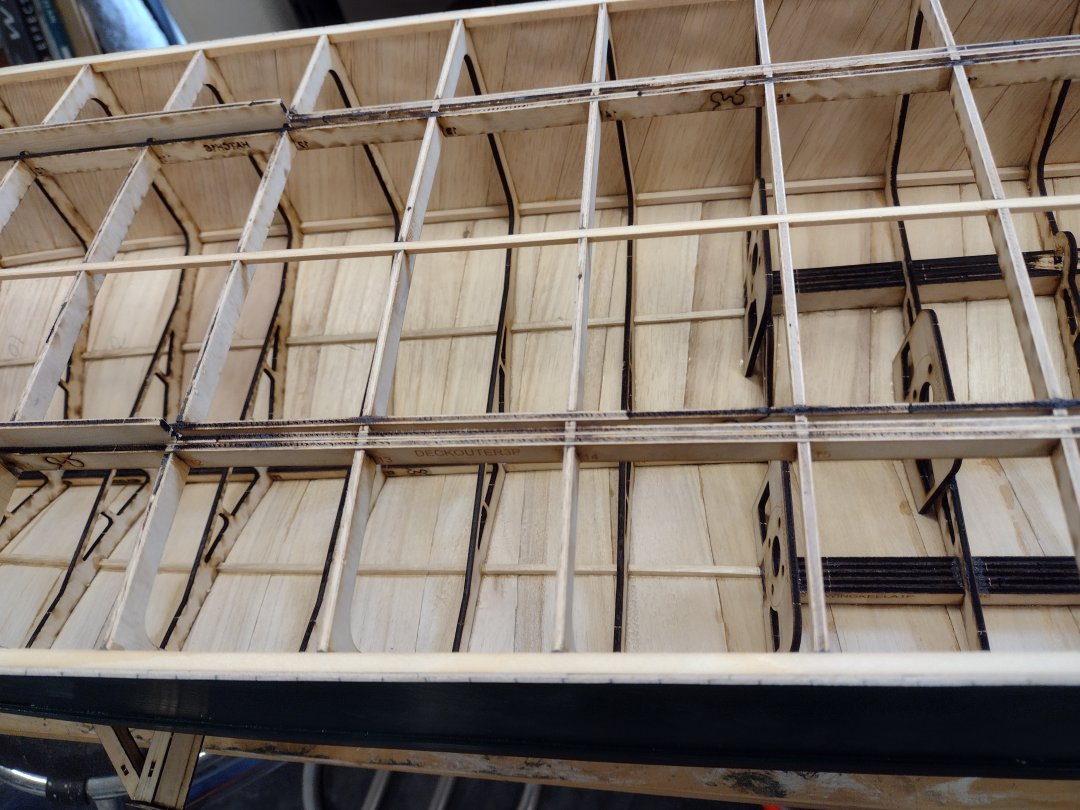 all deck supports sanded