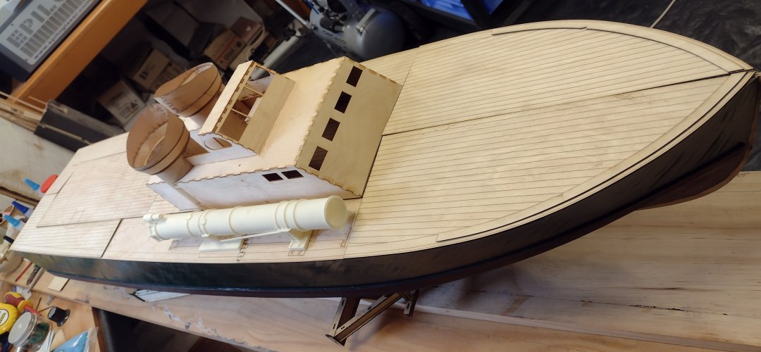 trial fitting the top deck