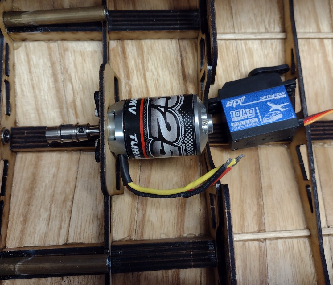 first motor mounted