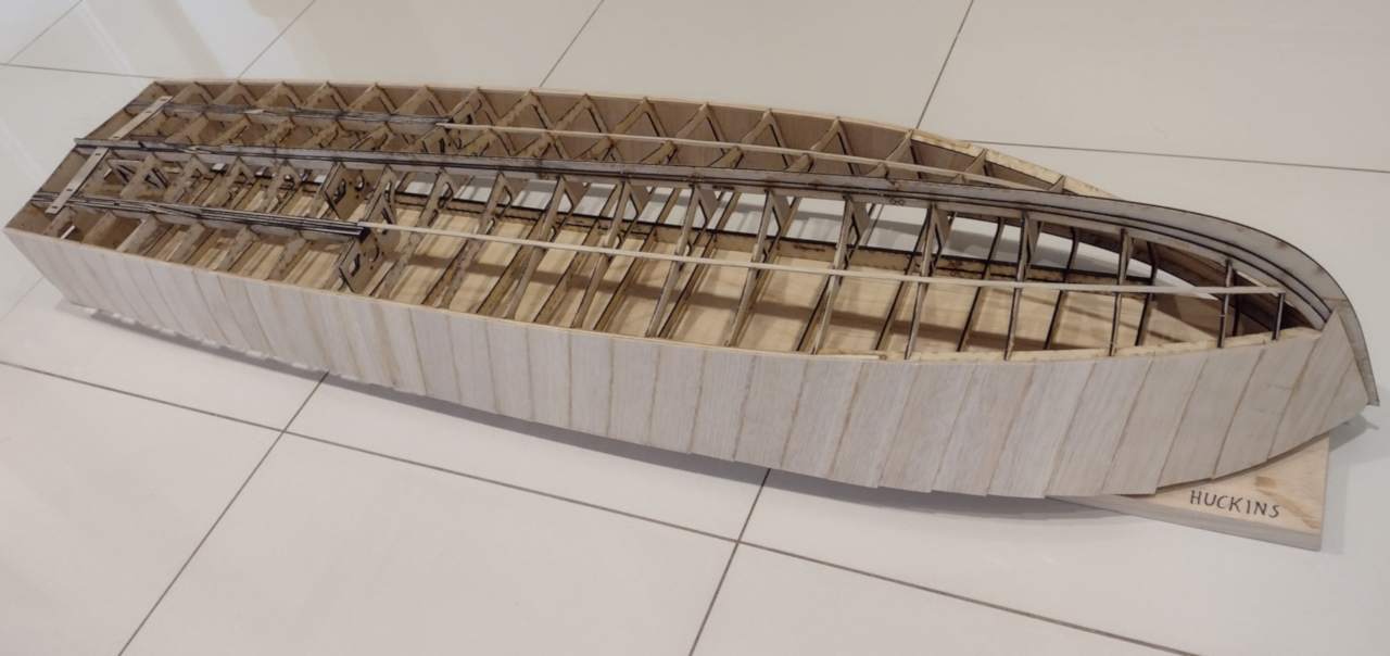 Both sides planked with the first layer