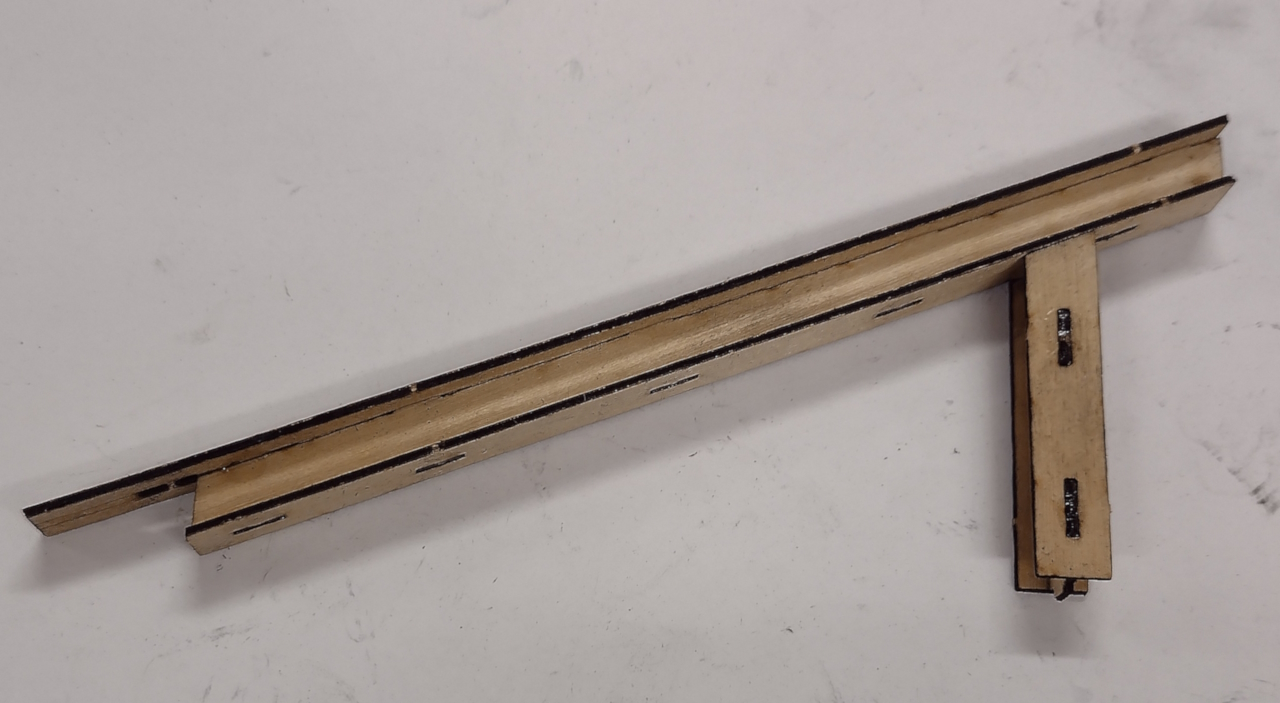 John's elco cradle support beam one, closest to the bow - John Drain's Model PT-Boat Site