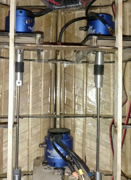 Greg's Photo of the Water Cooled Brushless Motors