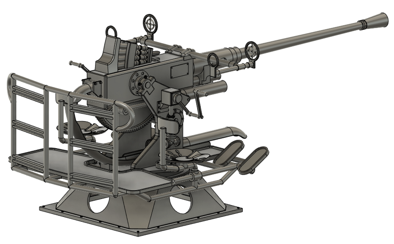 John's Version of the 3D Design of the 40mm 20th Scale Bofors Cannon (2)