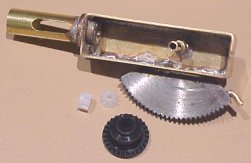 Picture of the Elevating Training Stop of John's version of the 40mm Bofors Cannon - John Drain's Model PT-Boat Site