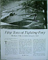 Fifty Tonnes of Fighting Fury - The Last of the Wodden Mosquito Fleet - Republished from Classic Boating Magazine - December 1995