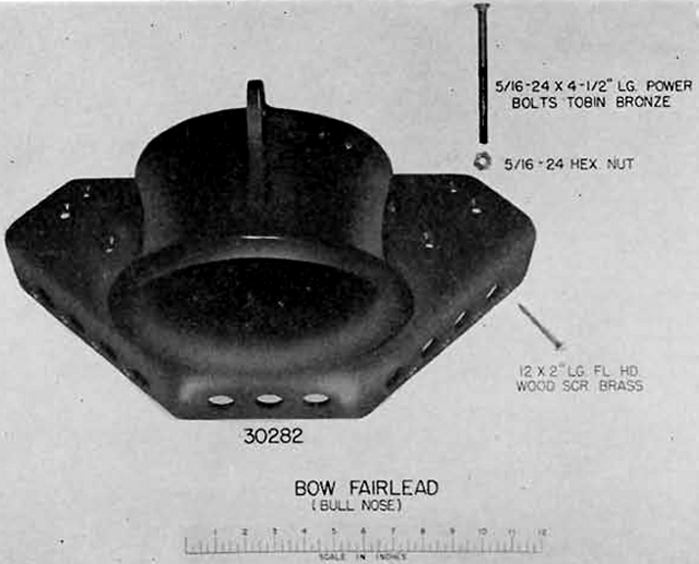 Picture of the Bow Fairlead - John Drain's Model PT-Boat Site