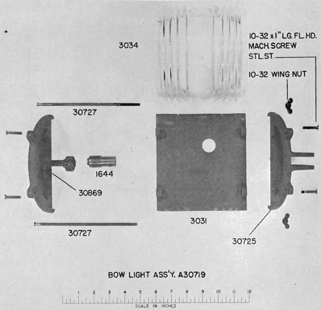 Picture of the Bowlight Assembly - John Drain's Model PT-Boat Site