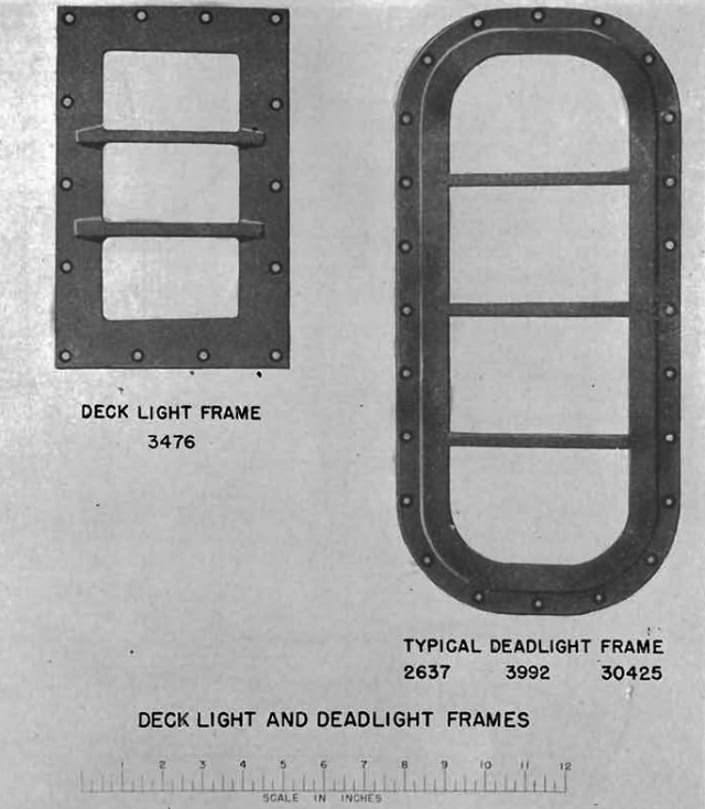 John's Idea for the Laser Cut Decklight and Deadlight Frames - John Drain's Model PT-Boat Site
