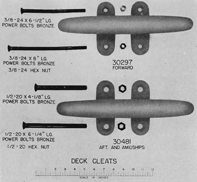 John's Idea for the Laser Cut Deck Cleats - John Drain's Model PT-Boat Site