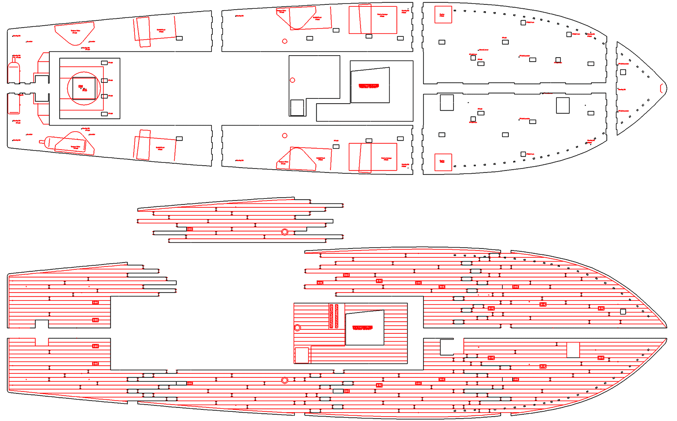 Picture that details John's layering and joining for the deck.