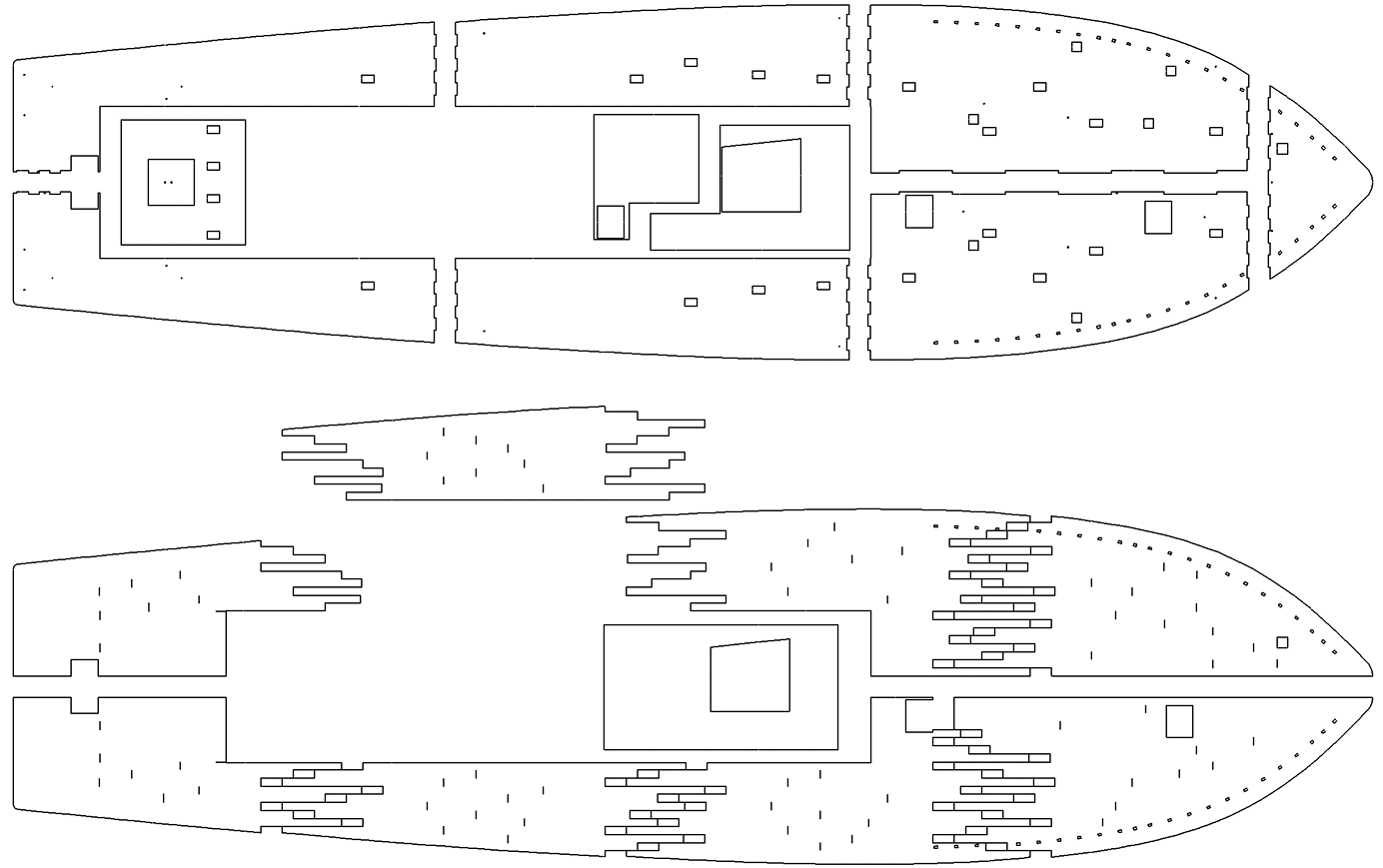 John's Idea for the Completed Deck Layout with Clearer Construction Detail - John Drain's Model PT-Boat Site