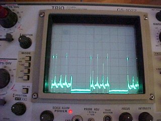 Picture of a rubbish spike from my oscilloscope!