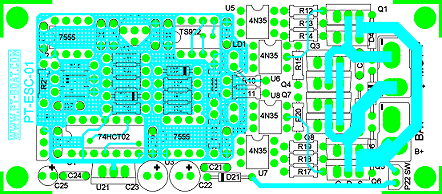Picture of the newer, single channel, single battery layout
