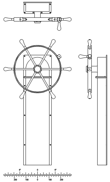 John's Helm Wheel - John Drain's Model PT-Boat Site
