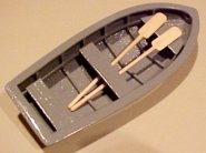 Picture of the original dinghy, before they we're glued in.