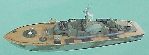 The Original Hull, In My Pool, Circa 1998 - John Drain's Model PT-Boat Site