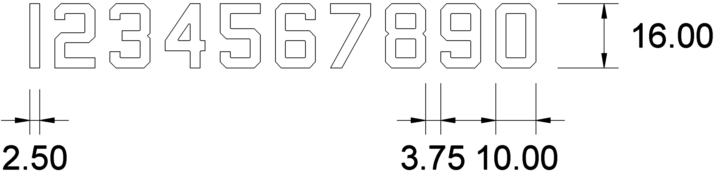 John's Original Numbering Sheet for Late War Elco Boats - Large Version for Vinyl Printing - John Drain's Model PT-Boat Site