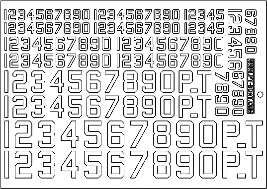 John's Original Numbering Sheet for Late War Elco Boats - John Drain's Model PT-Boat Site