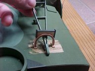 Mast Support - Construction - Slides Sitting on the Cross Piece - John Drain's Model PT-Boat Site