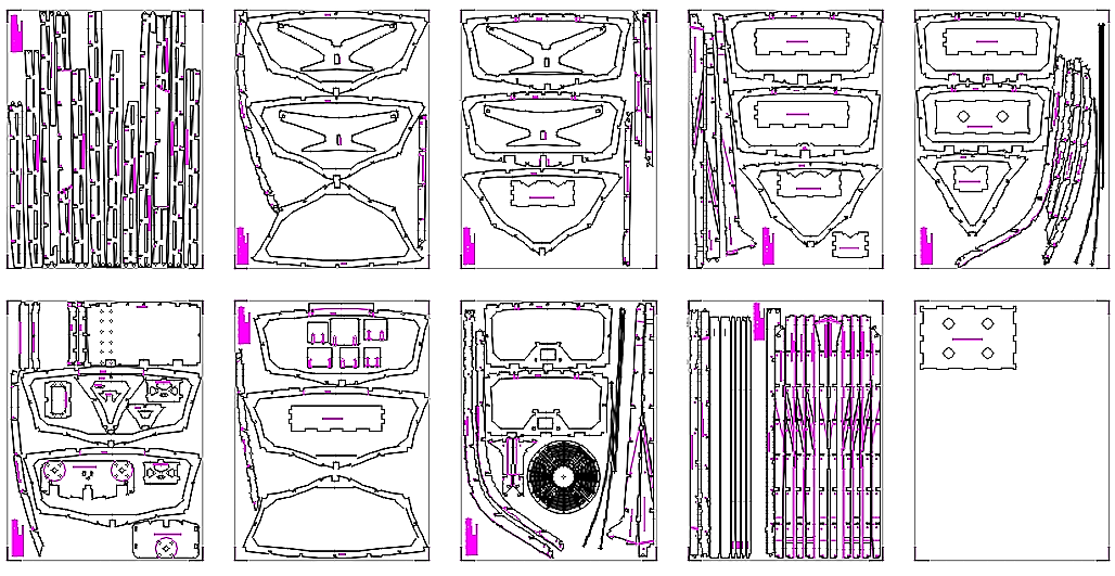 John's 1/20th Scale Vosper Hull Kit - The Rendered Plans - John Drain's Model PT-Boat Site