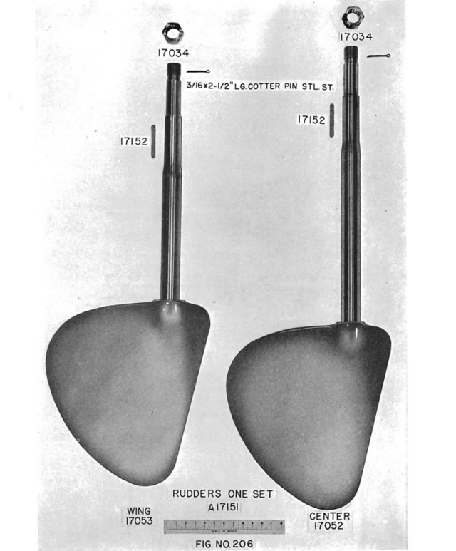 The Original PT 103 Style Rudder