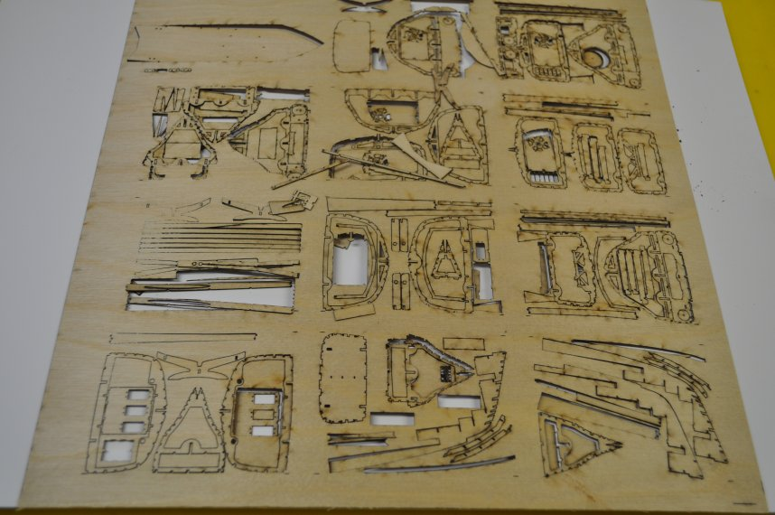 A 100th Scale Laser Cut Test