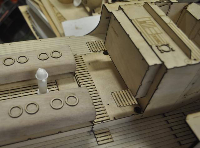 The Full Kallotte Sub Frame (from the Aft Side) - John Drain's Model Boat Site
