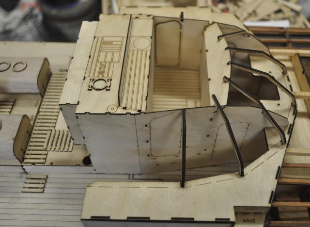 The Full Kallotte Sub Frame (from the Starboard Side) - John Drain's Model Boat Site