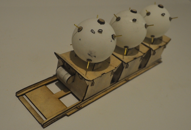 John's Schnellboot Sea Mines with Cable Deployment Reel - John Drain's Model PT-Boat Site