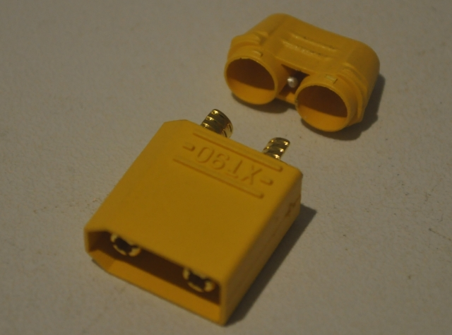 An XT90 Male Connector