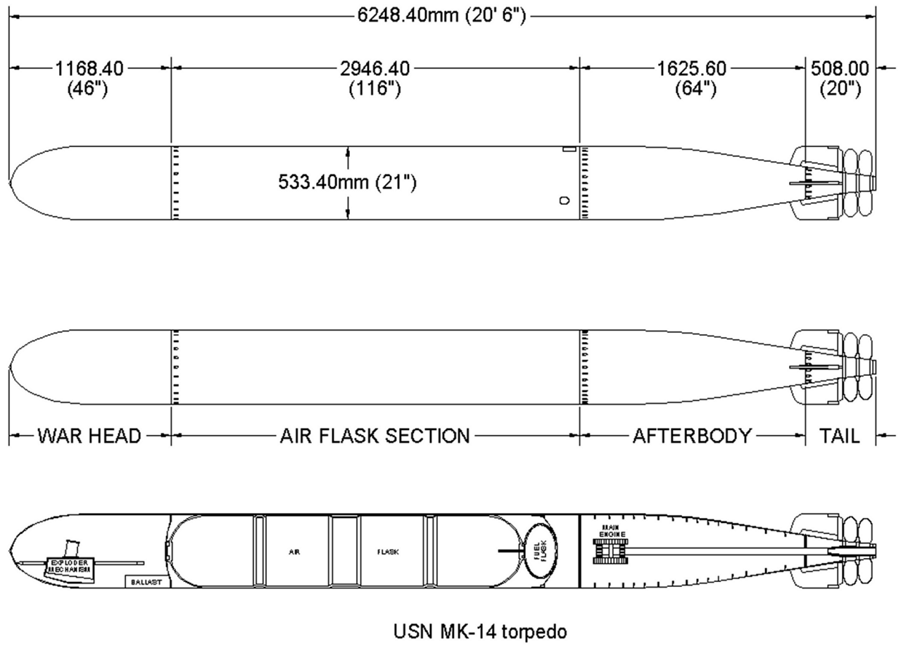 Picture of my MK14 Torpedo Design I made in 2018 - John Drain's Model PT-Boat Site