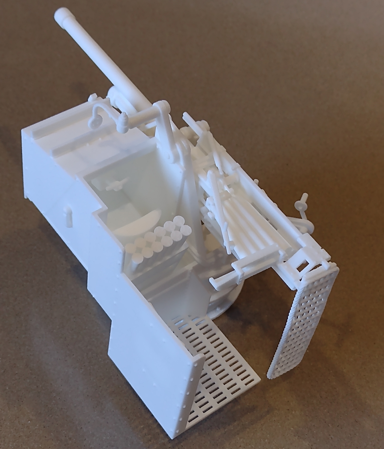 John's Idea for the 1/20th Scale 6 Pounder Gun - Made from Resin - Right-side Up - John Drain's Model PT-Boat Site