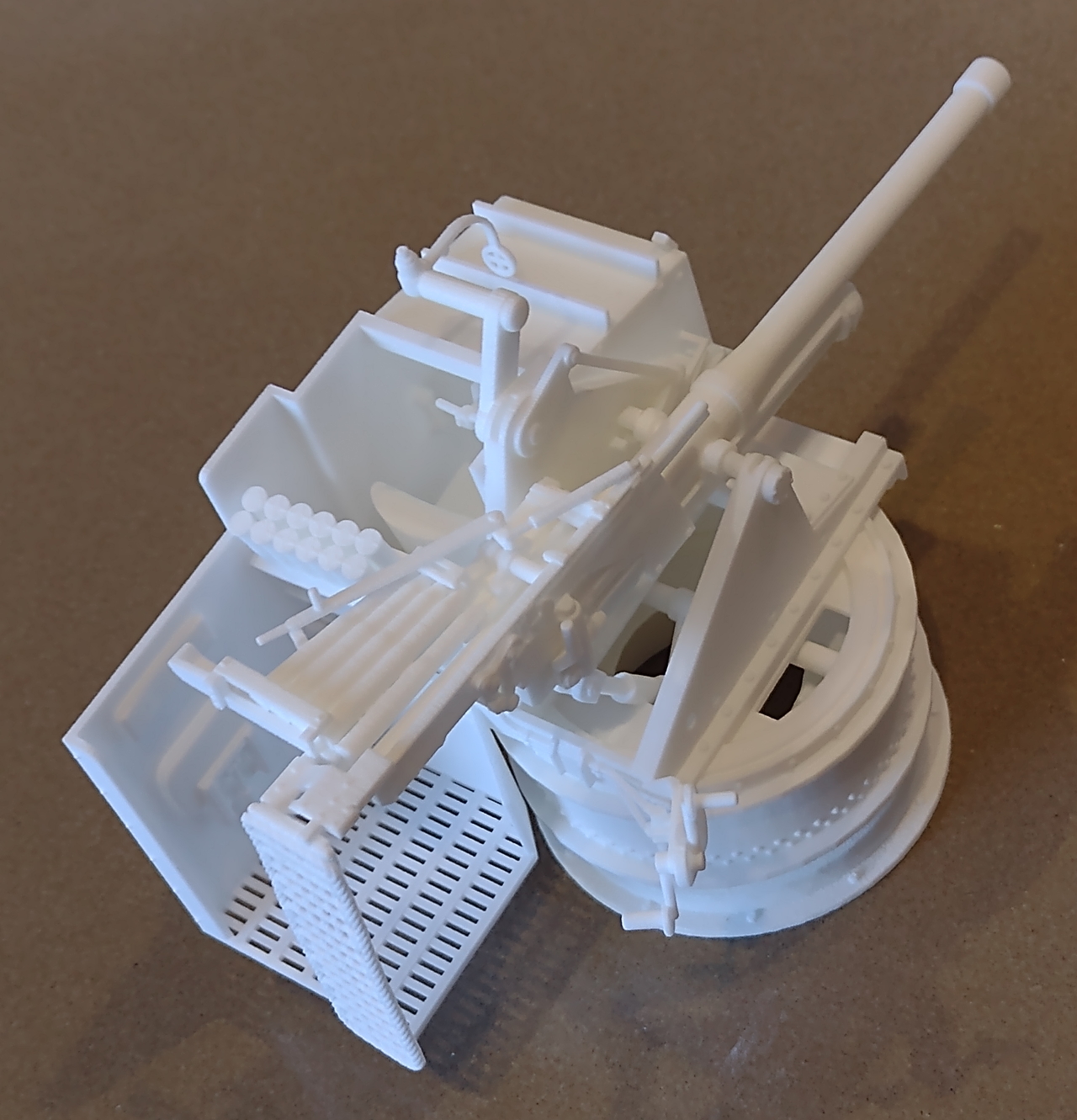 John's Idea for the 1/20th Scale 6 Pounder Gun - Made from Resin - Inverted - John Drain's Model PT-Boat Site