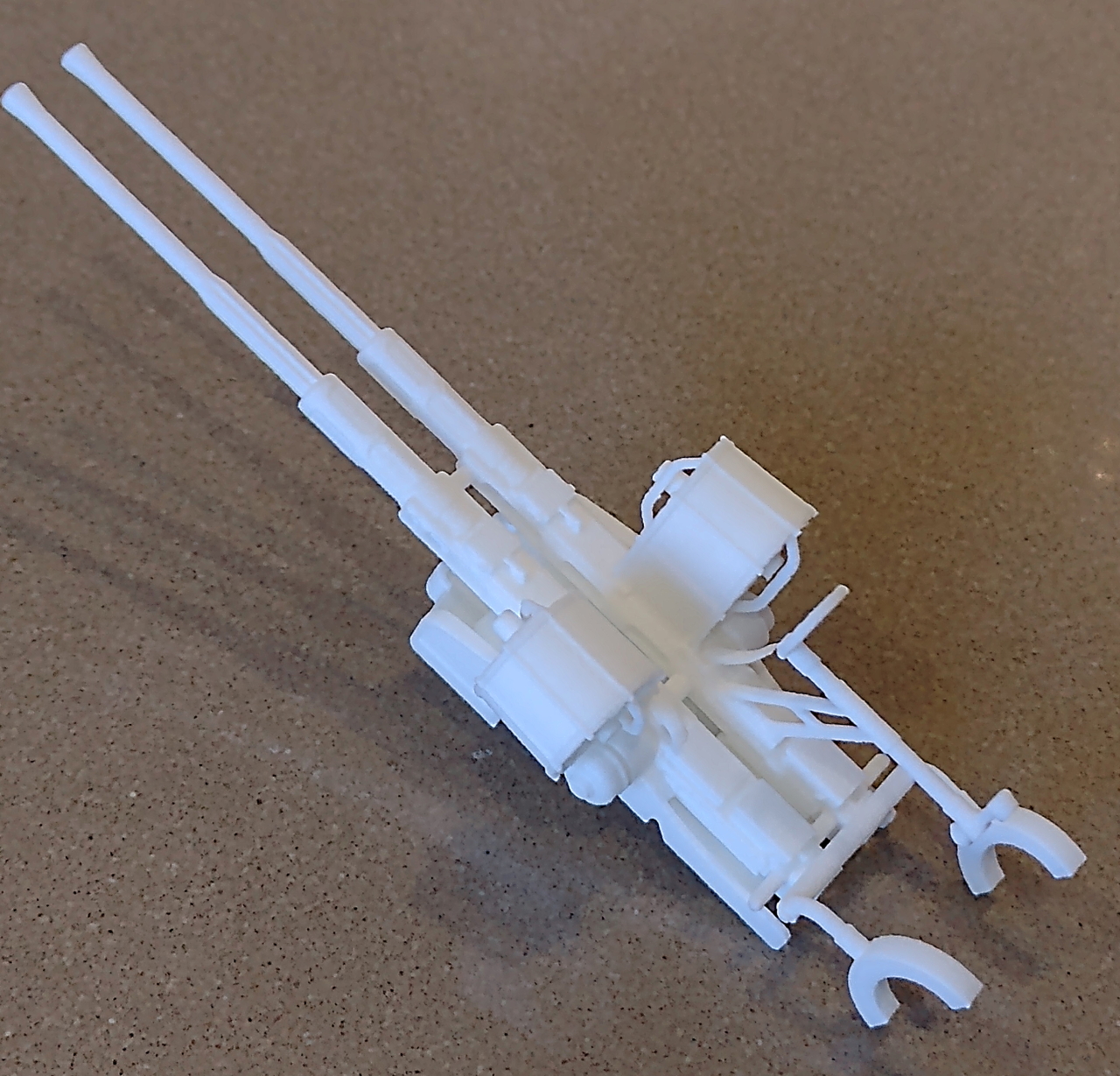 My AutoCAD version of the 20th Scale Dual Oerlikon Cannon - Large Version - John Drain's Model PT-Boat Site