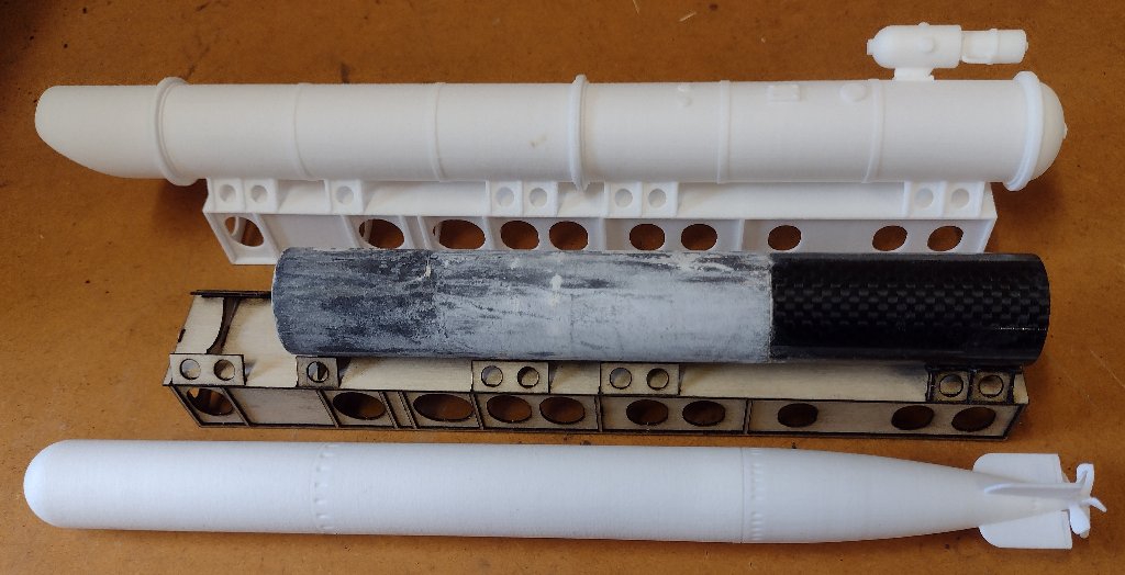 Comparison of the 3D versus Laser Cut Vosper Torpedo Bodies with Tube - John Drain's Model PT-Boat Site
