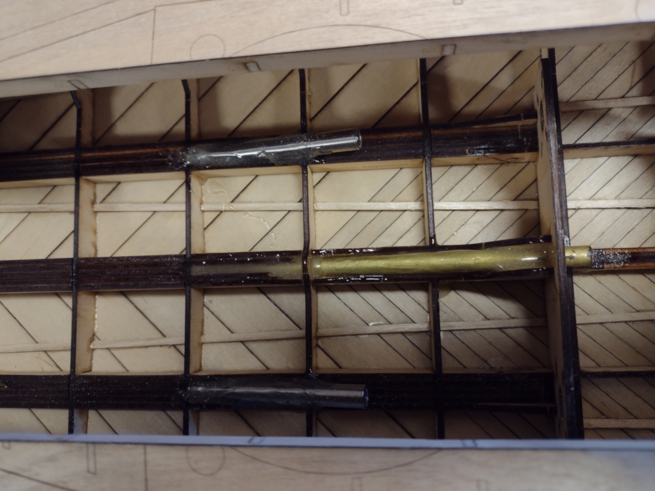 Propshafts fitted! - John Drain's Model PT-Boat Site