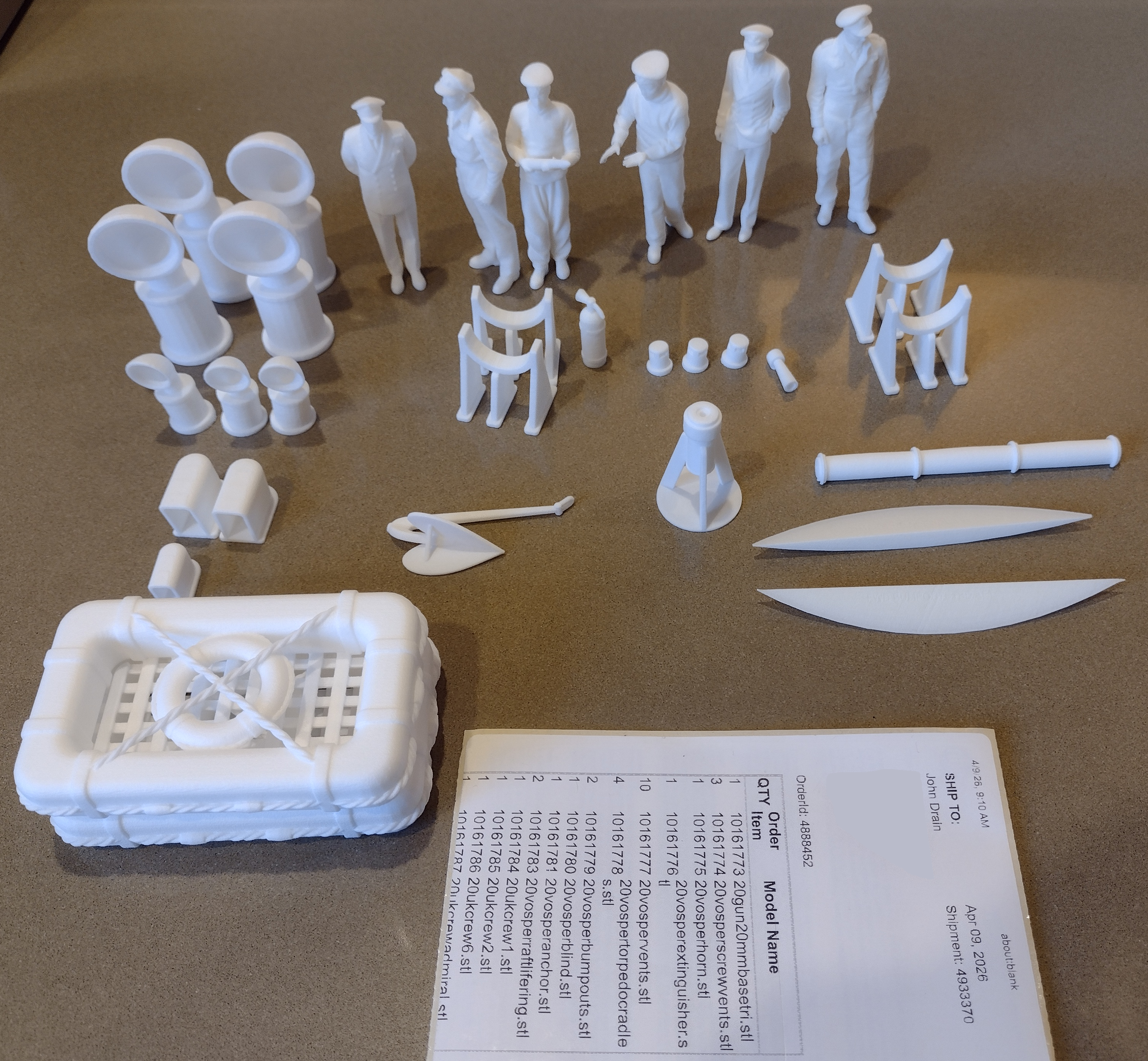 The new bits and UK crew from Shapeways. - John Drain's Model PT-Boat Site